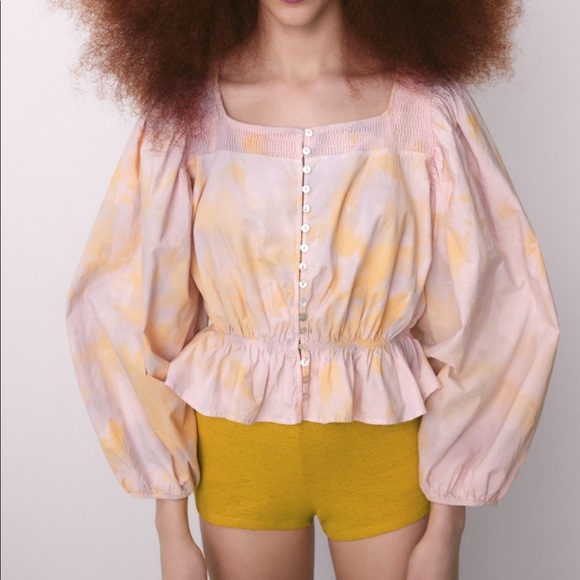 Zara Tie dye Top - Picture 1 of 9